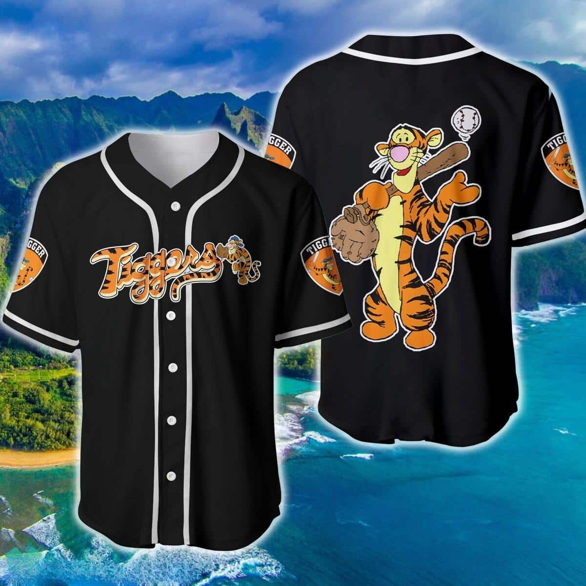 Tigger Winnie Pooh Cute Disney Baseball Jersey Tigger Winnie Pooh Cute Disney Baseball Jersey
