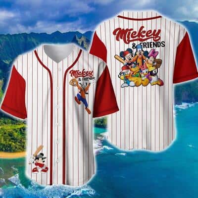 Mickey Minnie And Friends Disney Baseball Jersey Gift For Best Friend