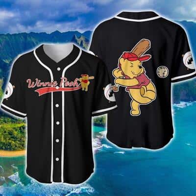 Cute Winnie Pooh Disney Baseball Jersey Gift For Best Friend