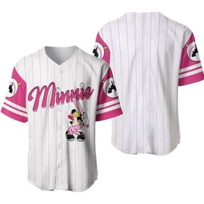 Minnie Mouse Disney Baseball Jersey Gift For Girlfriend