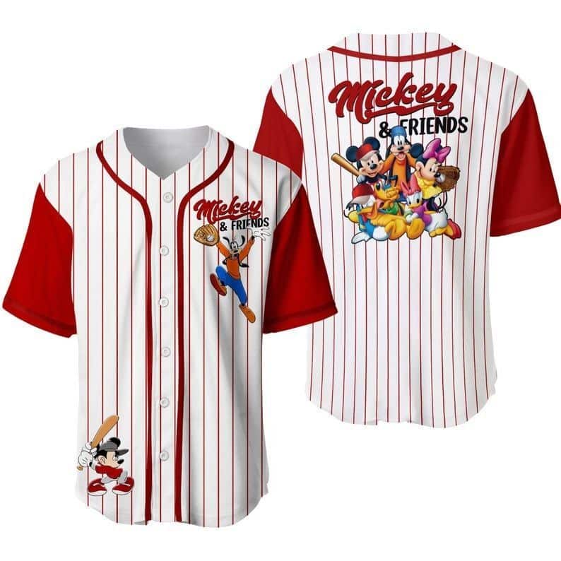Mickey Minnie And Friends Disney Baseball Jersey Gift For Girlfriend Mickey Minnie And Friends Disney Baseball Jersey Gift For Girlfriend