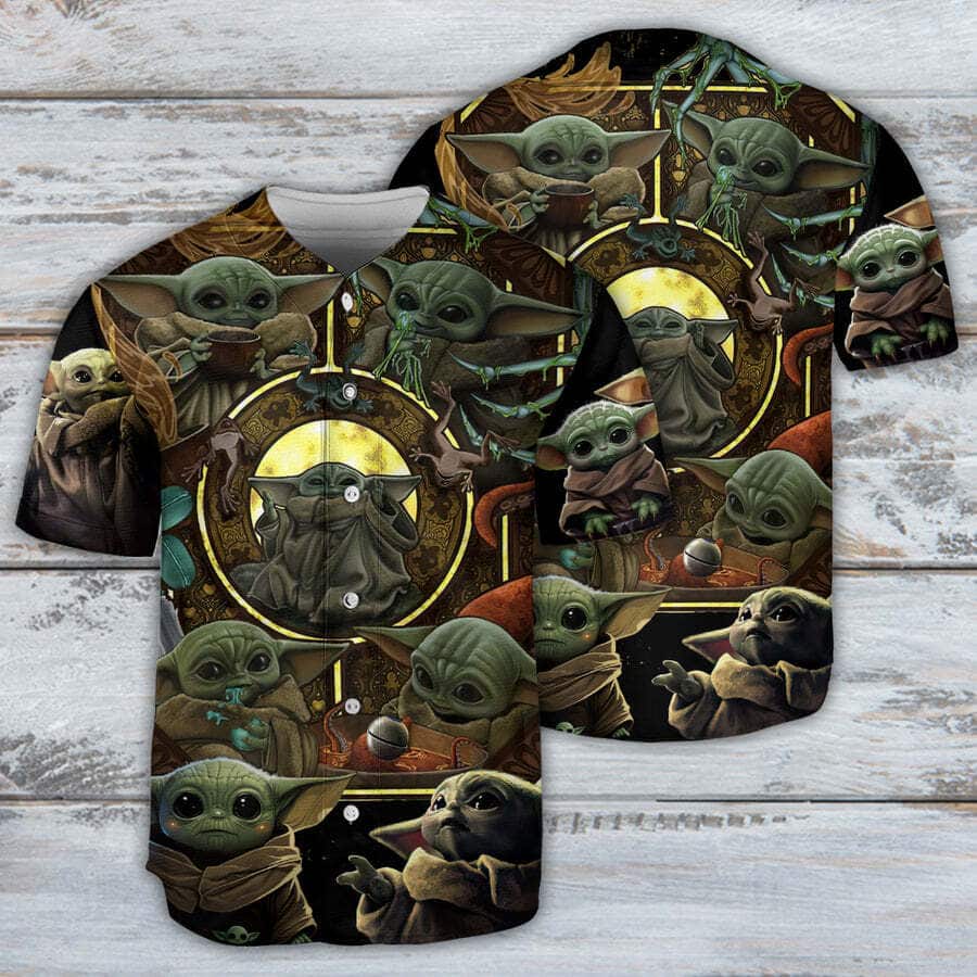 Baby Yoda Star Wars In Your Area Baseball Jersey Baby Yoda Star Wars In Your Area Baseball Jersey