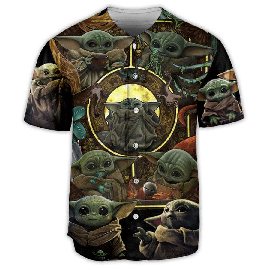 Baby Yoda Star Wars In Your Area Baseball Jersey Baby Yoda Star Wars In Your Area Baseball Jersey