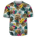 Baby Yoda Star Wars Baseball Jersey Palm Leaves Pattern