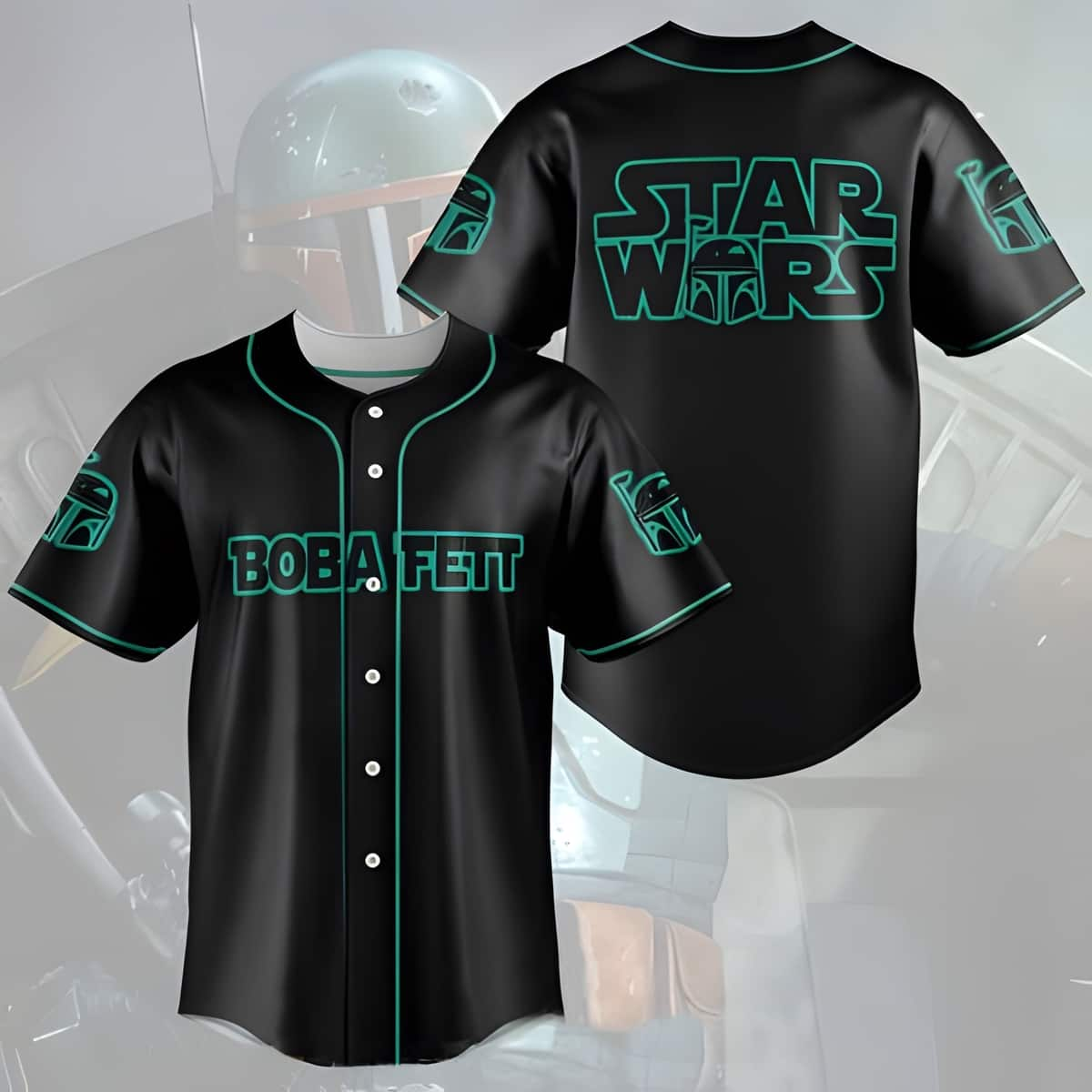 Star Wars Boba Fett Baseball Jersey Gift For Sporty Boyfriend