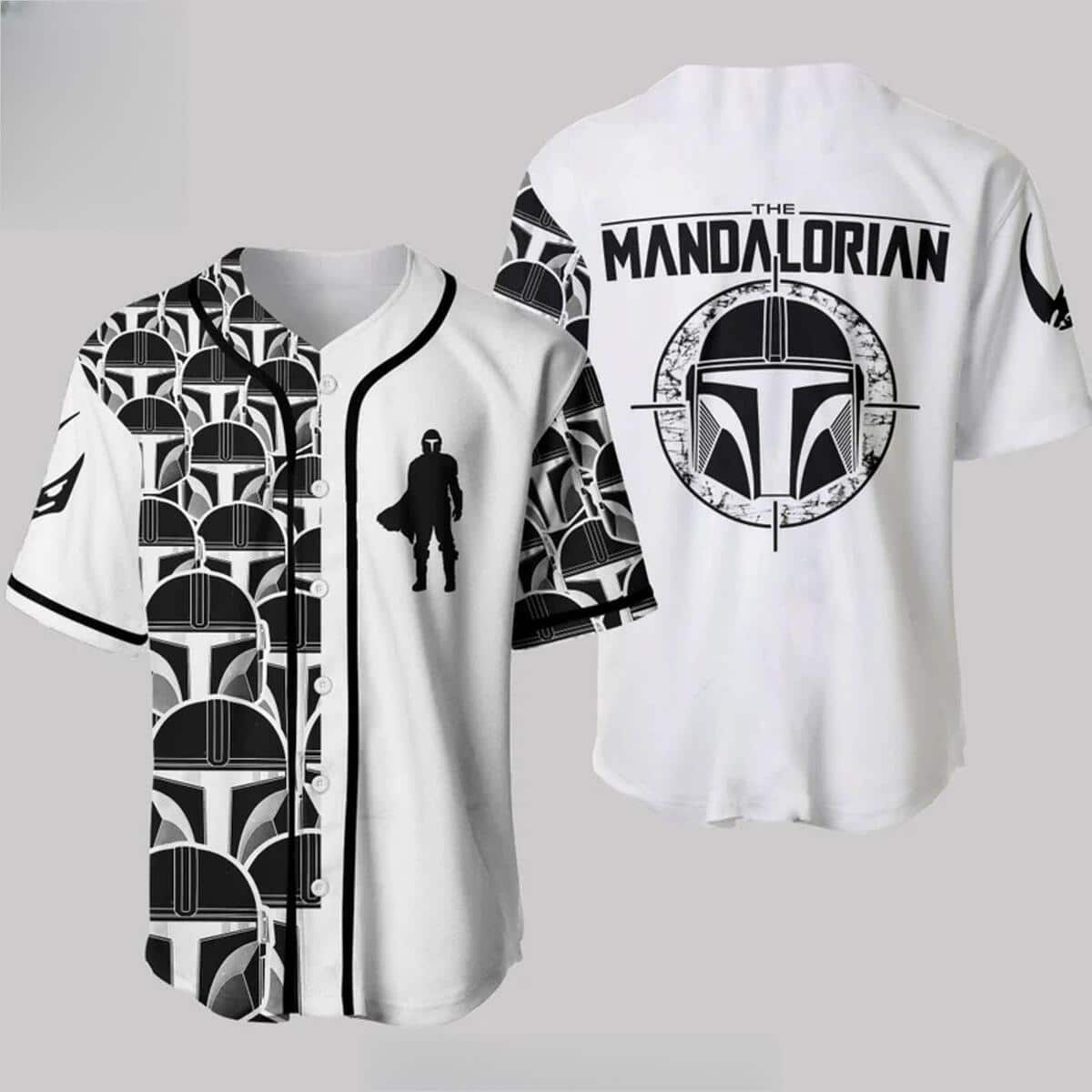 Boba Fett Star Wars The Mandalorian Baseball Jersey Boba Fett Star Wars The Mandalorian Baseball Jersey