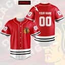 Personalized Chicago Blackhawks Baseball Jersey Gift For NHL Fans Custom Name