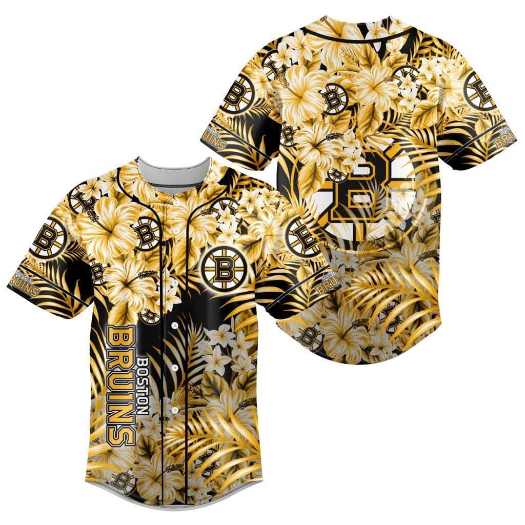 Floral NHL Boston Bruins Baseball Jersey Gift For Best Friend Floral NHL Boston Bruins Baseball Jersey Gift For Best Friend