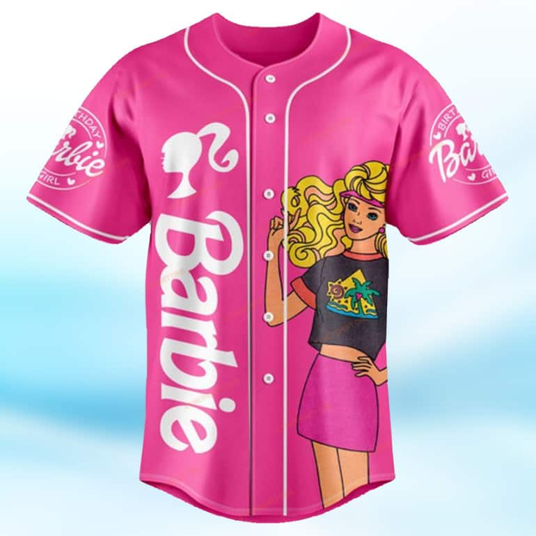 Barbie Baseball Jersey Birthday Party Barbie Land - BaseballJerseyShop