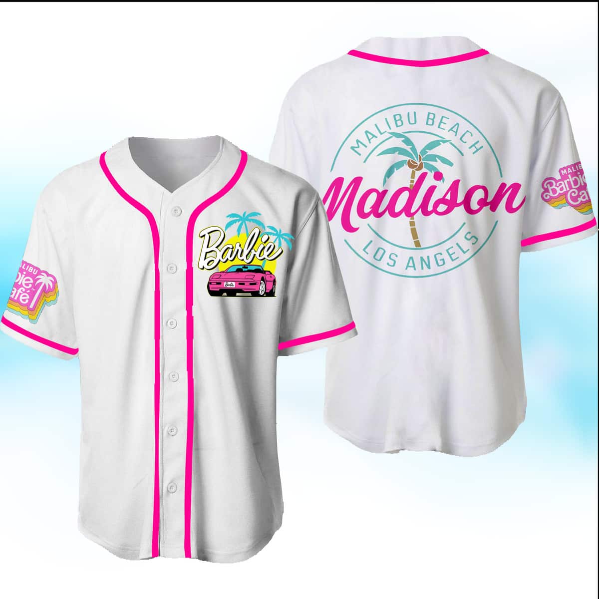 Barbie Baseball Jersey Malibu Beach Los Angeles Gift For Best Friend Barbie Baseball Jersey Malibu Beach Los Angeles Gift For Best Friend