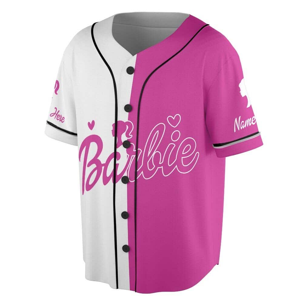Custom Name Barbie Baseball Jersey Come On Let's Go Party Custom Name Barbie Baseball Jersey Come On Let's Go Party