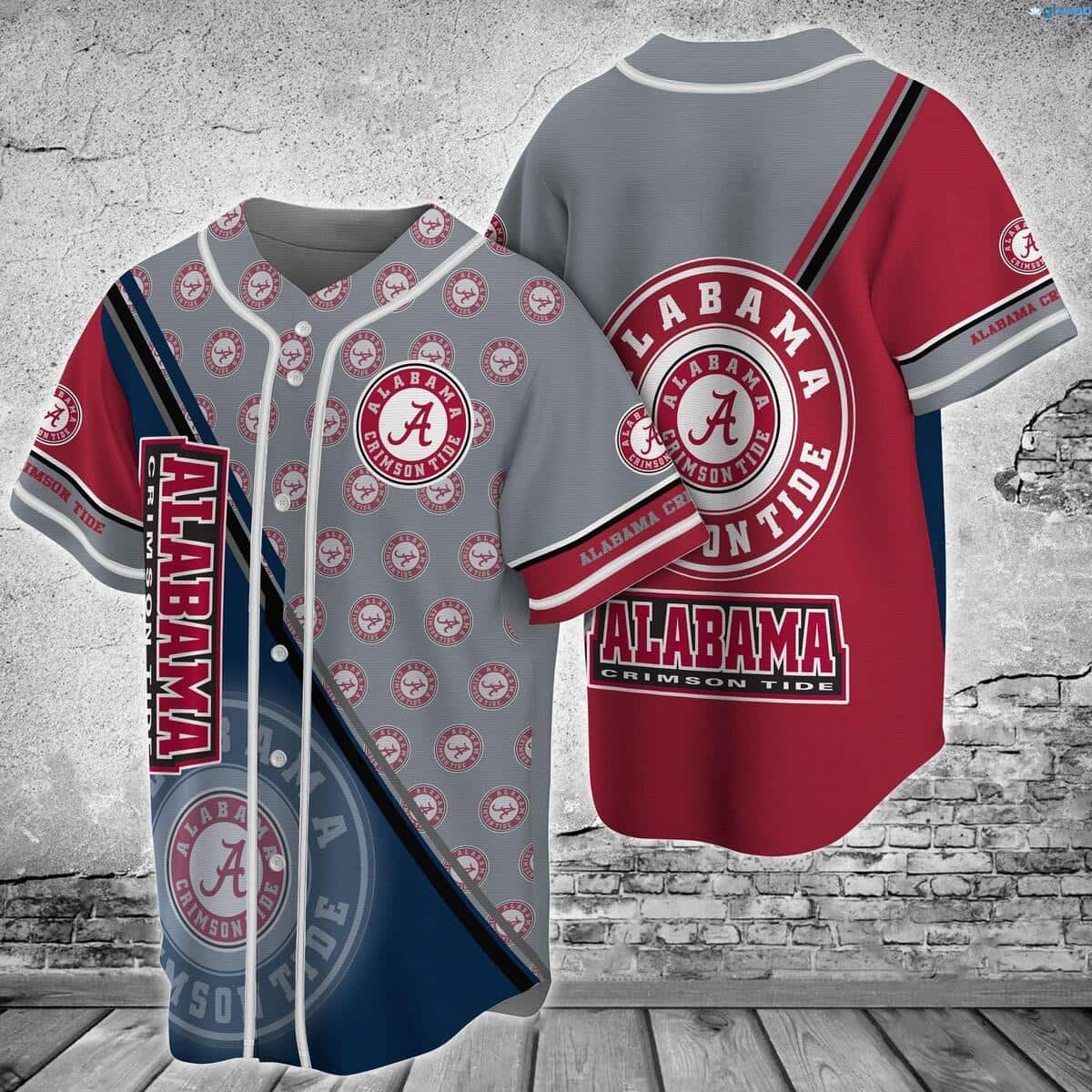 NCAA Alabama Crimson Tide Baseball Jersey Gift For Best Friend NCAA Alabama Crimson Tide Baseball Jersey Gift For Best Friend