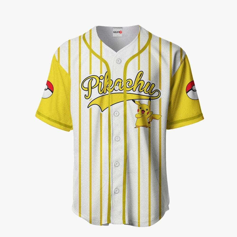 Pikachu Anime Baseball Jersey Cool Gift For Friend