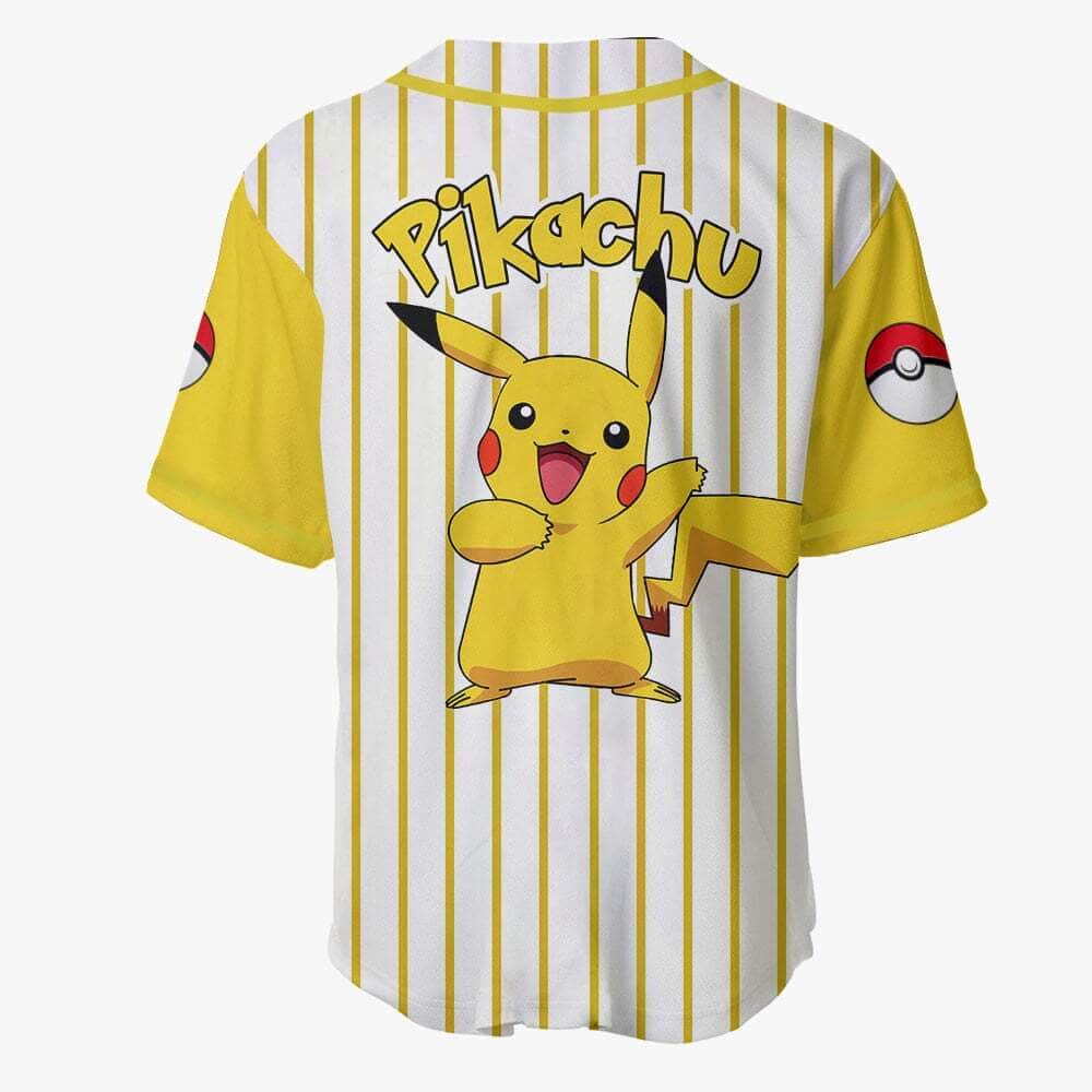 Pikachu Anime Baseball Jersey Cool Gift For Friend Pikachu Anime Baseball Jersey Cool Gift For Friend