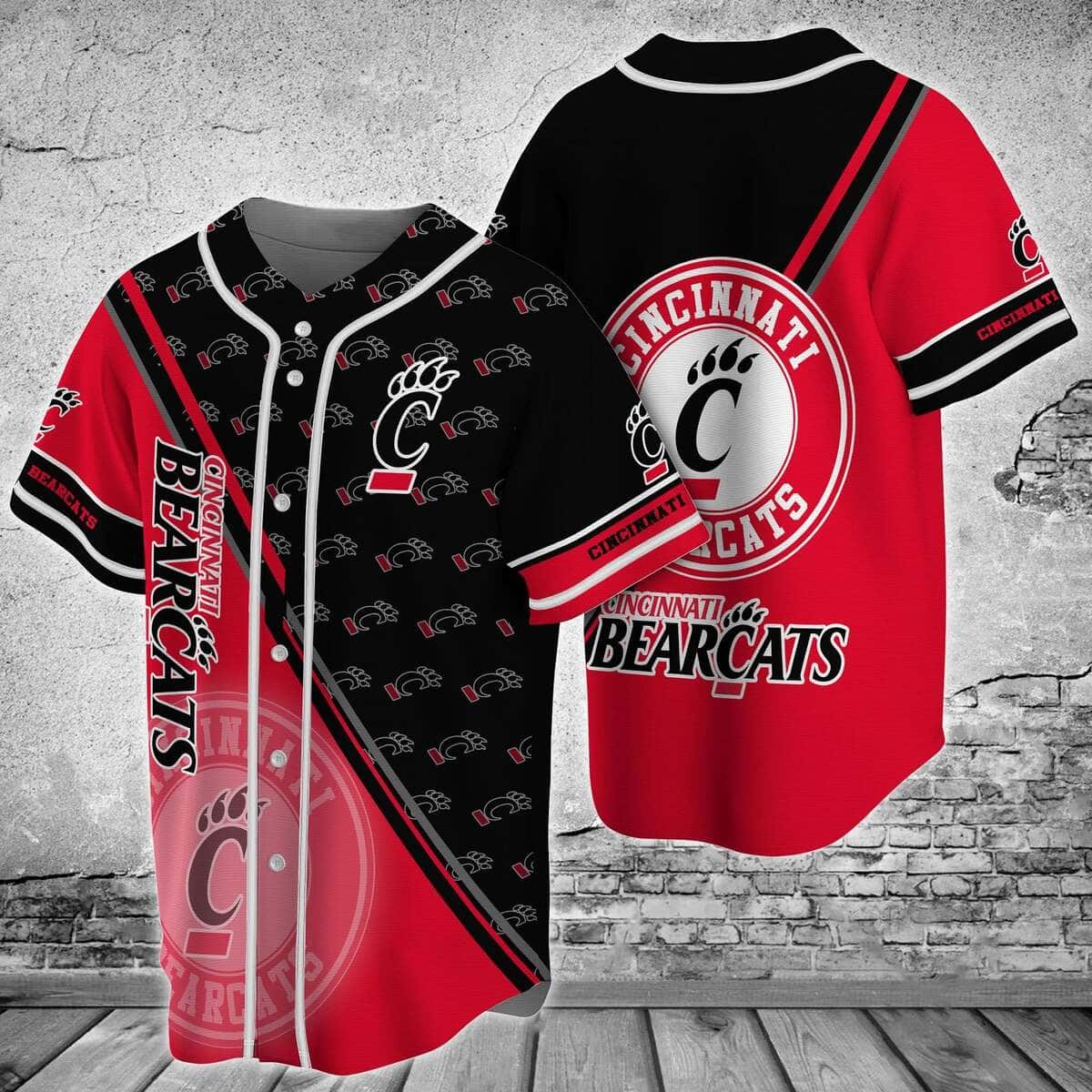 NCAA Cincinnati Bearcats Baseball Jersey Gift For Sporty Boyfriend NCAA Cincinnati Bearcats Baseball Jersey Gift For Sporty Boyfriend