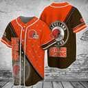 NFL Cleveland Browns Baseball Jersey Gift For Football Players NFL Cleveland Browns Baseball Jersey Gift For Football Players