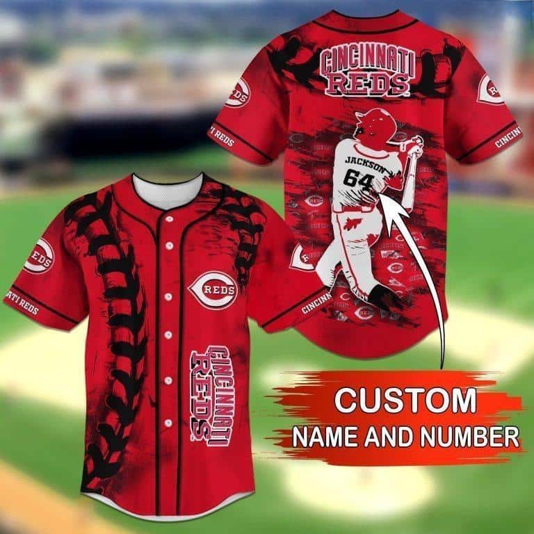 MLB Cincinnati Reds Baseball Jersey Custom Name And Number Baseball Fans Gift MLB Cincinnati Reds Baseball Jersey Custom Name And Number Baseball Fans Gift