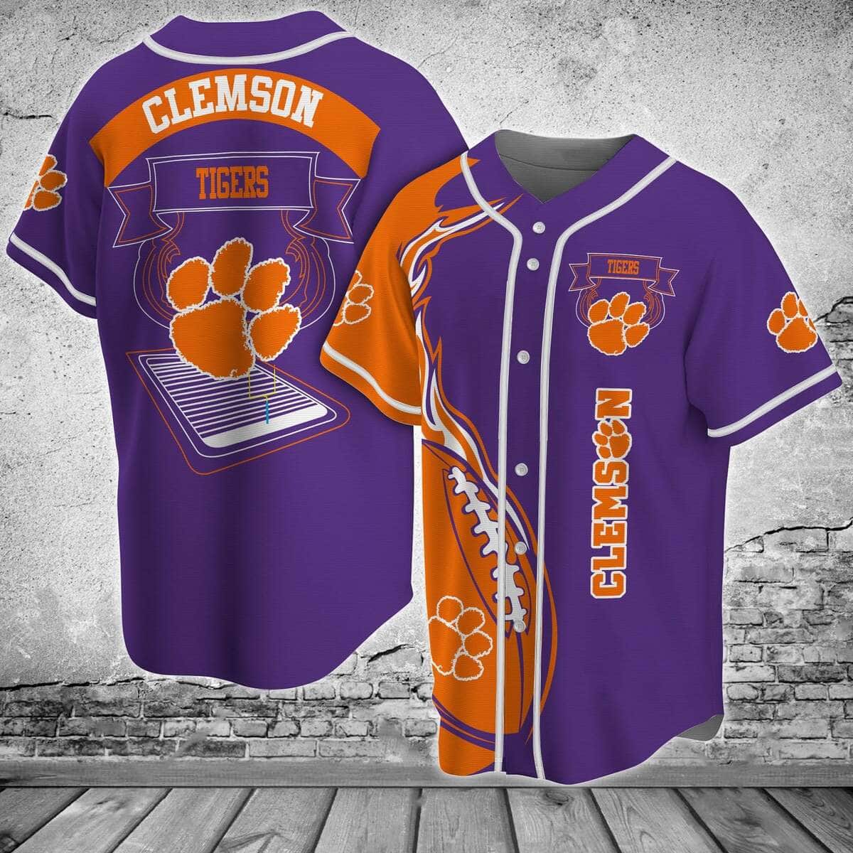 NCAA Clemson Tigers Baseball Jersey Gift For Friend NCAA Clemson Tigers Baseball Jersey Gift For Friend