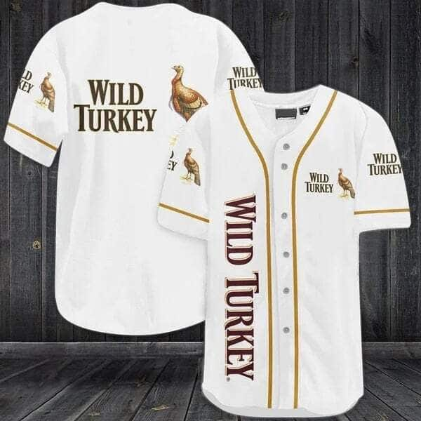 Wild Turkey Baseball Jersey Gift For Whiskey Lovers