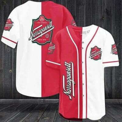 Narragansett Baseball Jersey Gift For Beer Drinkers