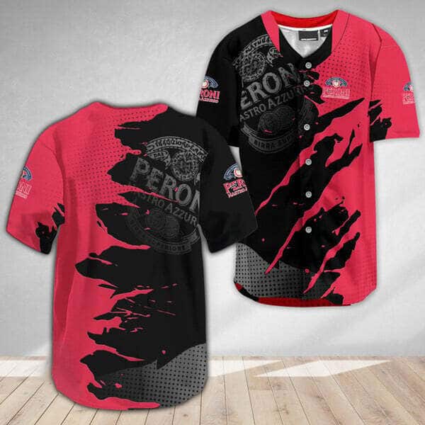 Peroni Baseball Jersey Metal Crack Pattern Beer Lovers Gift Peroni Baseball Jersey Metal Crack Pattern Beer Lovers Gift