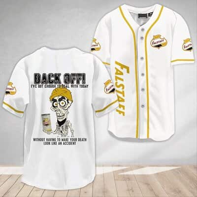 Achmed Back Off With Falstaff Baseball Jersey Gift For Beer Lovers