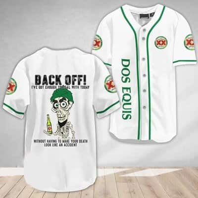 Achmed Back Off With Dos Equis Baseball Jersey Beer Lovers Gift