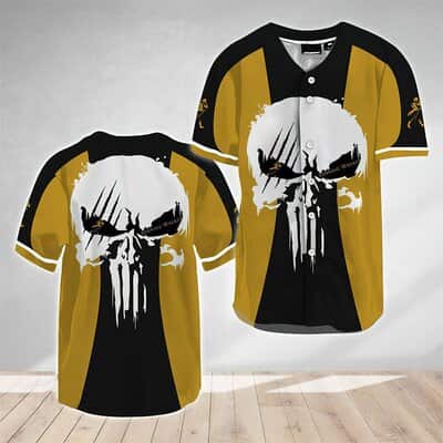 Ghost Head White Skull Johnnie Walker Baseball Jersey Gift For Sporty Boyfriend