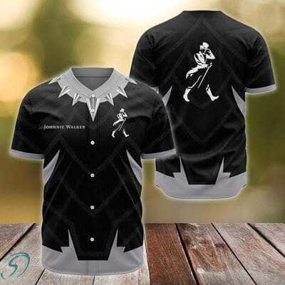 Black Panther Johnnie Walker Baseball Jersey Gift For Whisky Lovers Black Panther Johnnie Walker Baseball Jersey Gift For Whisky Lovers