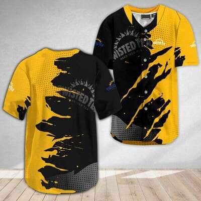 Twisted Tea Baseball Jersey Metal Crack Pattern Gift For Best Friend