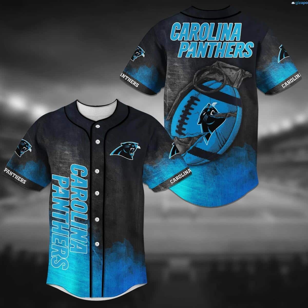 NFL Carolina Panthers Baseball Jersey Gift For Football Boyfriend NFL Carolina Panthers Baseball Jersey Gift For Football Boyfriend