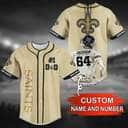 NFL New Orleans Saints Baseball Jersey Custom Name And Number Football Gift For Players