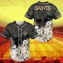 NFL New Orleans Saints Baseball Jersey Tropical Flower Pattern Football Gift For Boyfriend NFL New Orleans Saints Baseball Jersey Tropical Flower Pattern Football Gift For Boyfriend