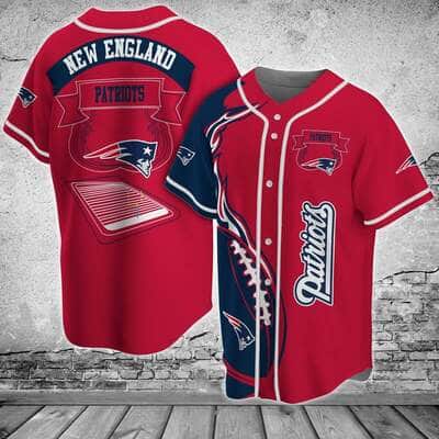 NFL New England Patriots Baseball Jersey Gift For Football Players NFL New England Patriots Baseball Jersey Gift For Football Players