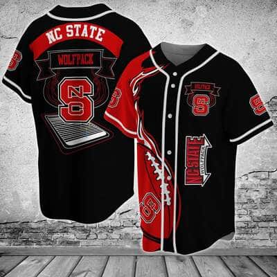 NCAA NC State Wolfpack Baseball Jersey Gift For Football Fans NCAA NC State Wolfpack Baseball Jersey Gift For Football Fans