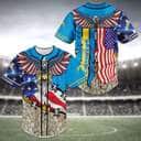 NFL Los Angeles Chargers Baseball Jersey US Flag Football Gift For Dad NFL Los Angeles Chargers Baseball Jersey US Flag Football Gift For Dad