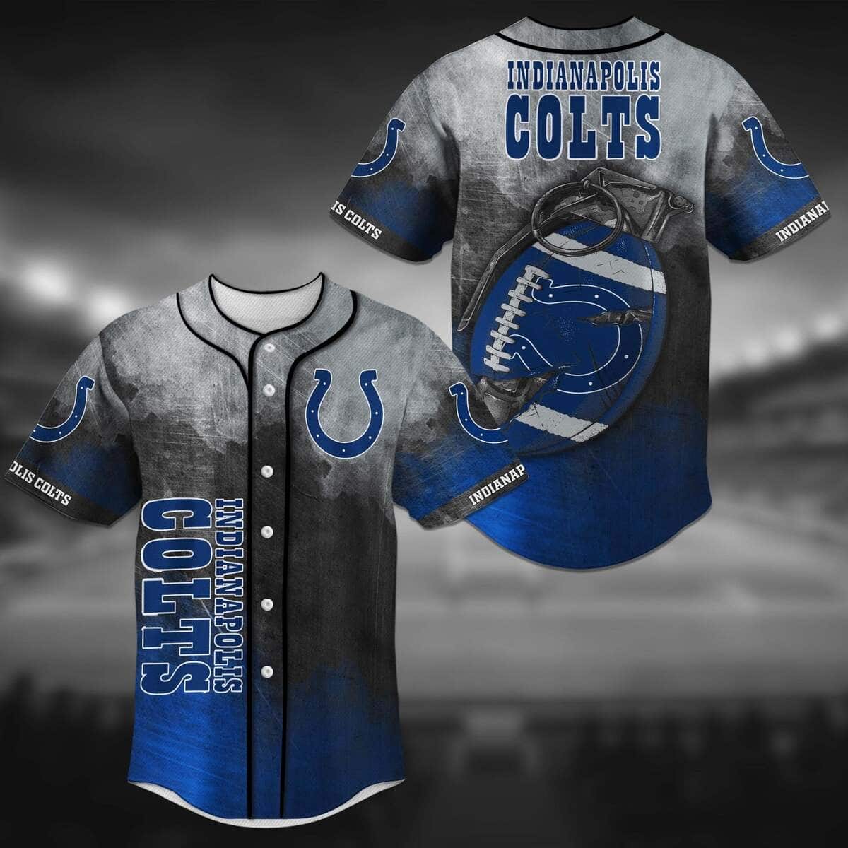 NFL Indianapolis Colts Baseball Jersey Gift For Sporty Boyfriend NFL Indianapolis Colts Baseball Jersey Gift For Sporty Boyfriend