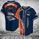 NFL Denver Broncos Baseball Jersey Gift For Sporty Boyfriend NFL Denver Broncos Baseball Jersey Gift For Sporty Boyfriend