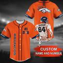 NFL Denver Broncos Baseball Jersey Custom Name And Number Gift For Him NFL Denver Broncos Baseball Jersey Custom Name And Number Gift For Him