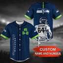 Basic NFL Seattle Seahawks Baseball Jersey Custom Name And Number Gift For Sporty Husband Basic NFL Seattle Seahawks Baseball Jersey Custom Name And Number Gift For Sporty Husband