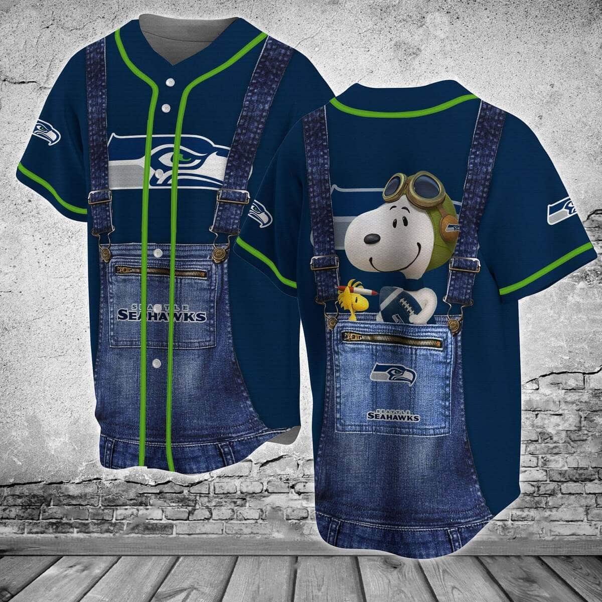 Seattle Seahawks NFL Baseball Jersey Gift For Him