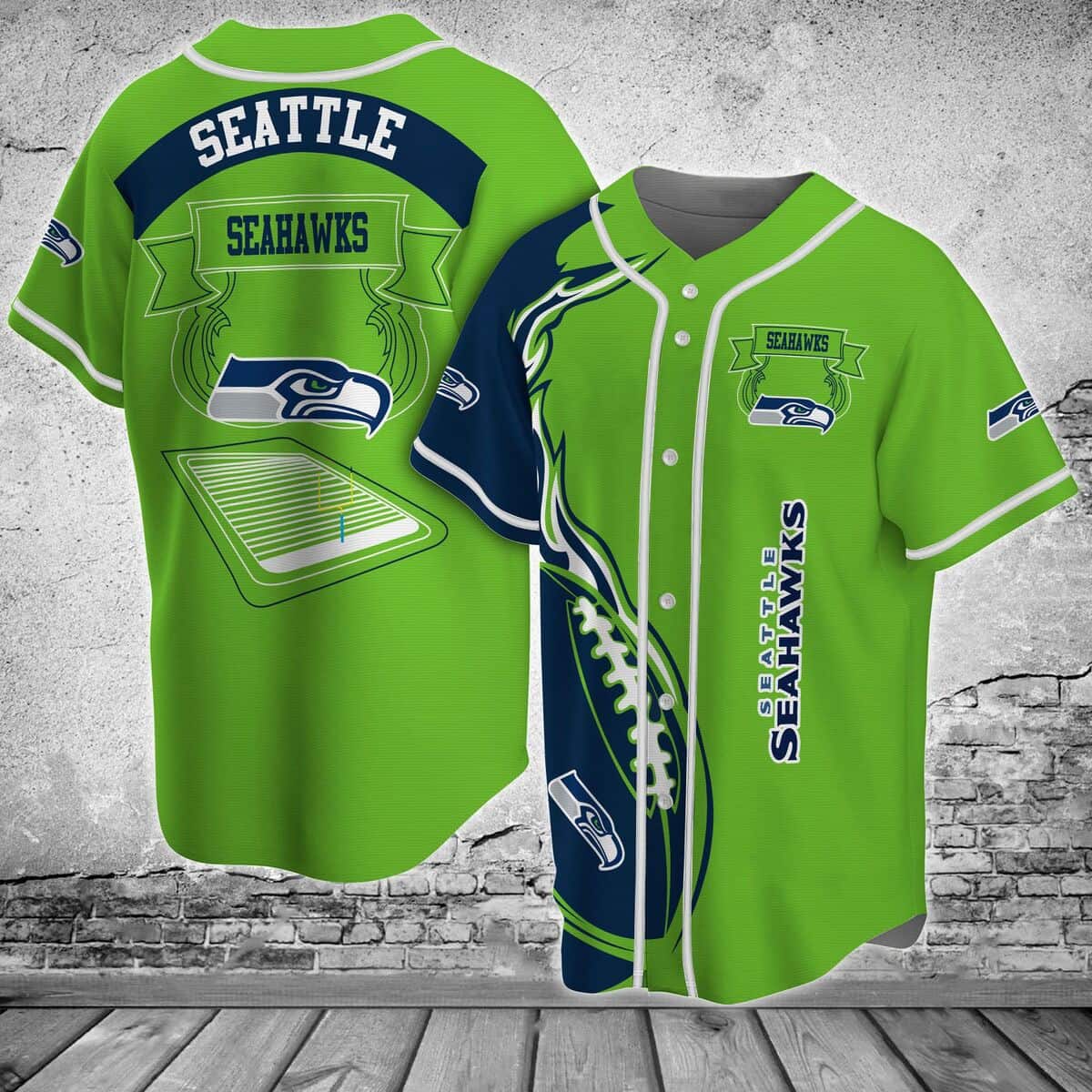 NFL Seattle Seahawks Baseball Jersey Gift For Son From Dad NFL Seattle Seahawks Baseball Jersey Gift For Son From Dad