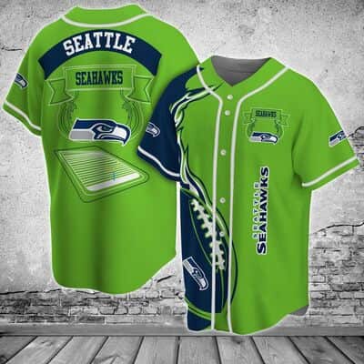 NFL Seattle Seahawks Baseball Jersey Gift For Son From Dad NFL Seattle Seahawks Baseball Jersey Gift For Son From Dad