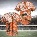 MLB San Francisco Giants Baseball Jersey Tropical Flower Pattern MLB San Francisco Giants Baseball Jersey Tropical Flower Pattern
