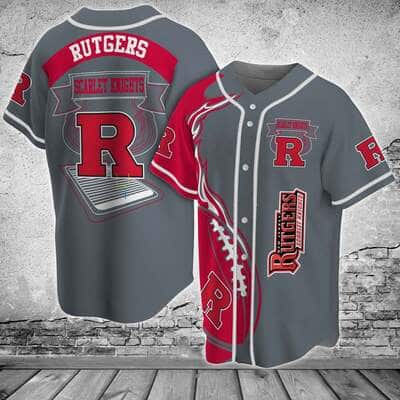 Classic Rutgers Scarlet Knights Baseball Jersey Gift For Him Classic Rutgers Scarlet Knights Baseball Jersey Gift For Him