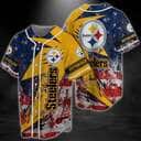 NFL Pittsburgh Steelers Baseball Jersey Gift For Son From Dad NFL Pittsburgh Steelers Baseball Jersey Gift For Son From Dad