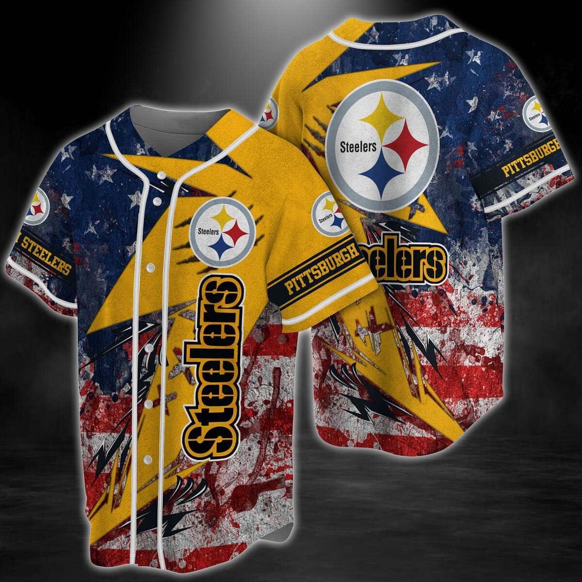 NFL Pittsburgh Steelers Baseball Jersey Gift For Son From Dad NFL Pittsburgh Steelers Baseball Jersey Gift For Son From Dad