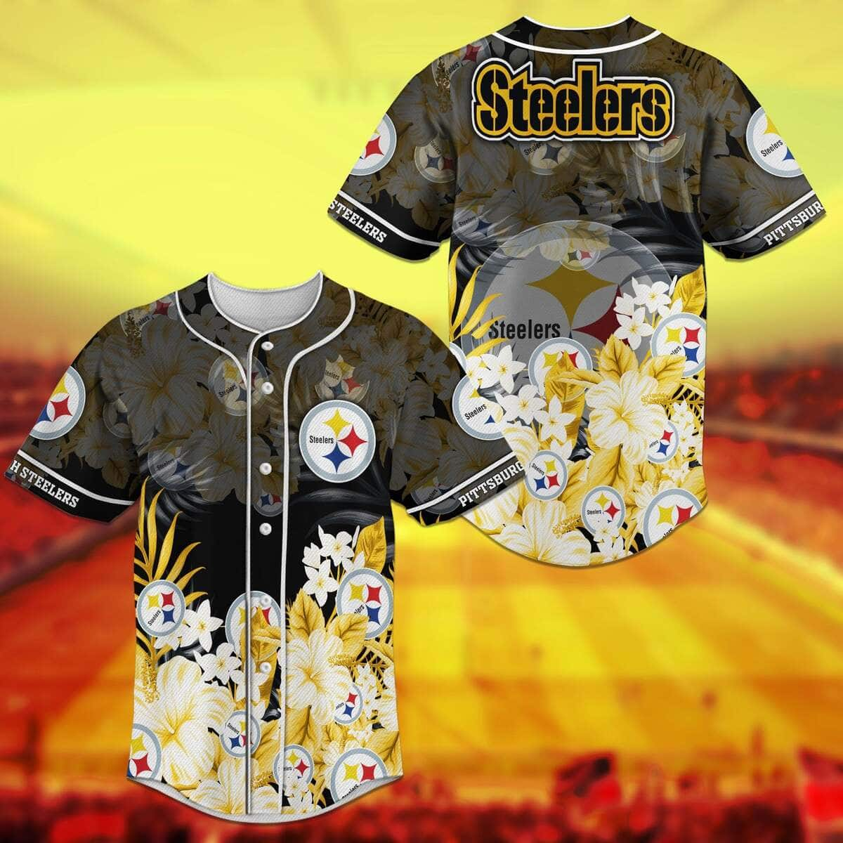 NFL Pittsburgh Steelers Baseball Jersey Gift For Friends