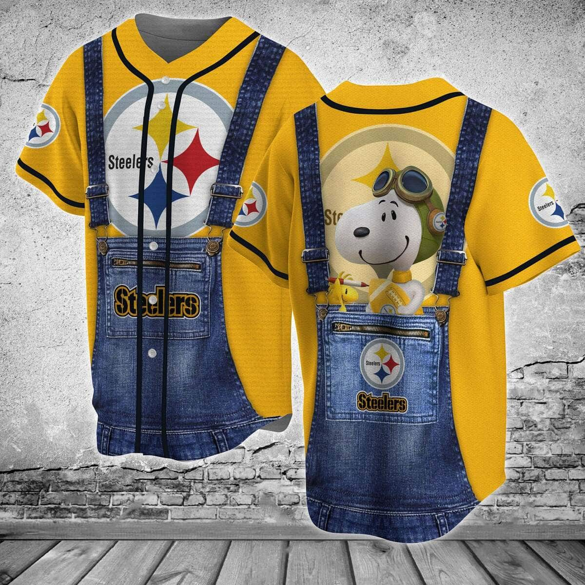 Classic NFL Pittsburgh Steelers Baseball Jersey Gift For Sport Dad