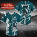 NFL Philadelphia Eagles Baseball Jersey Custom Name And Number NFL Philadelphia Eagles Baseball Jersey Custom Name And Number